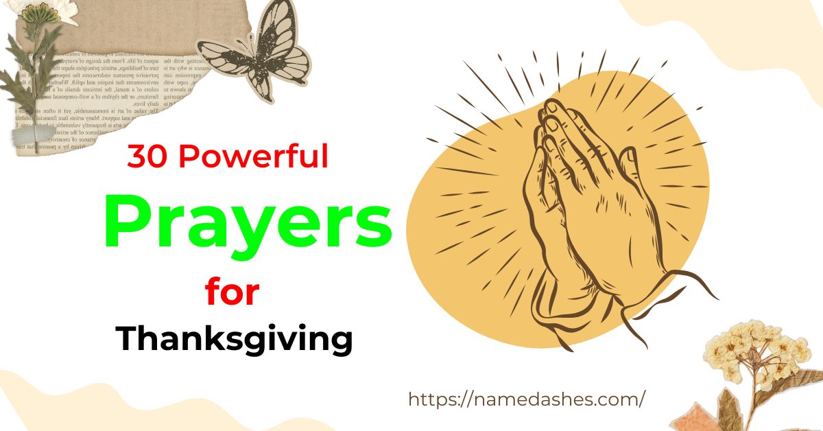 Prayers for Thanksgiving