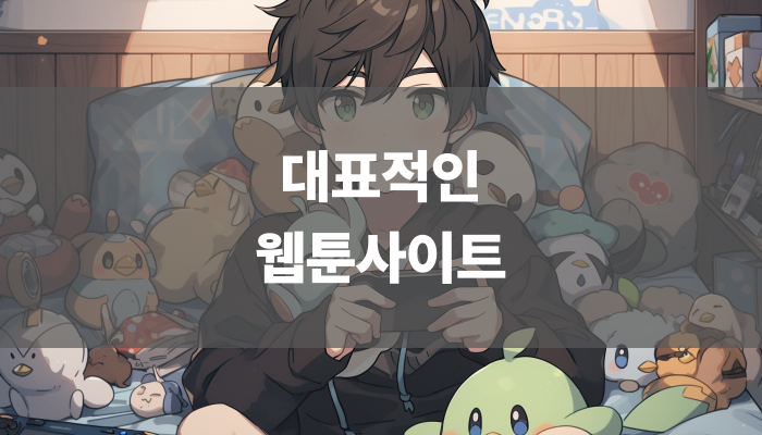 대표적인 웹툰사이트